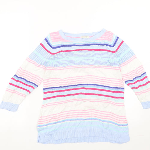 Talbots Womens Multicoloured Striped  Pullover Jumper Size S