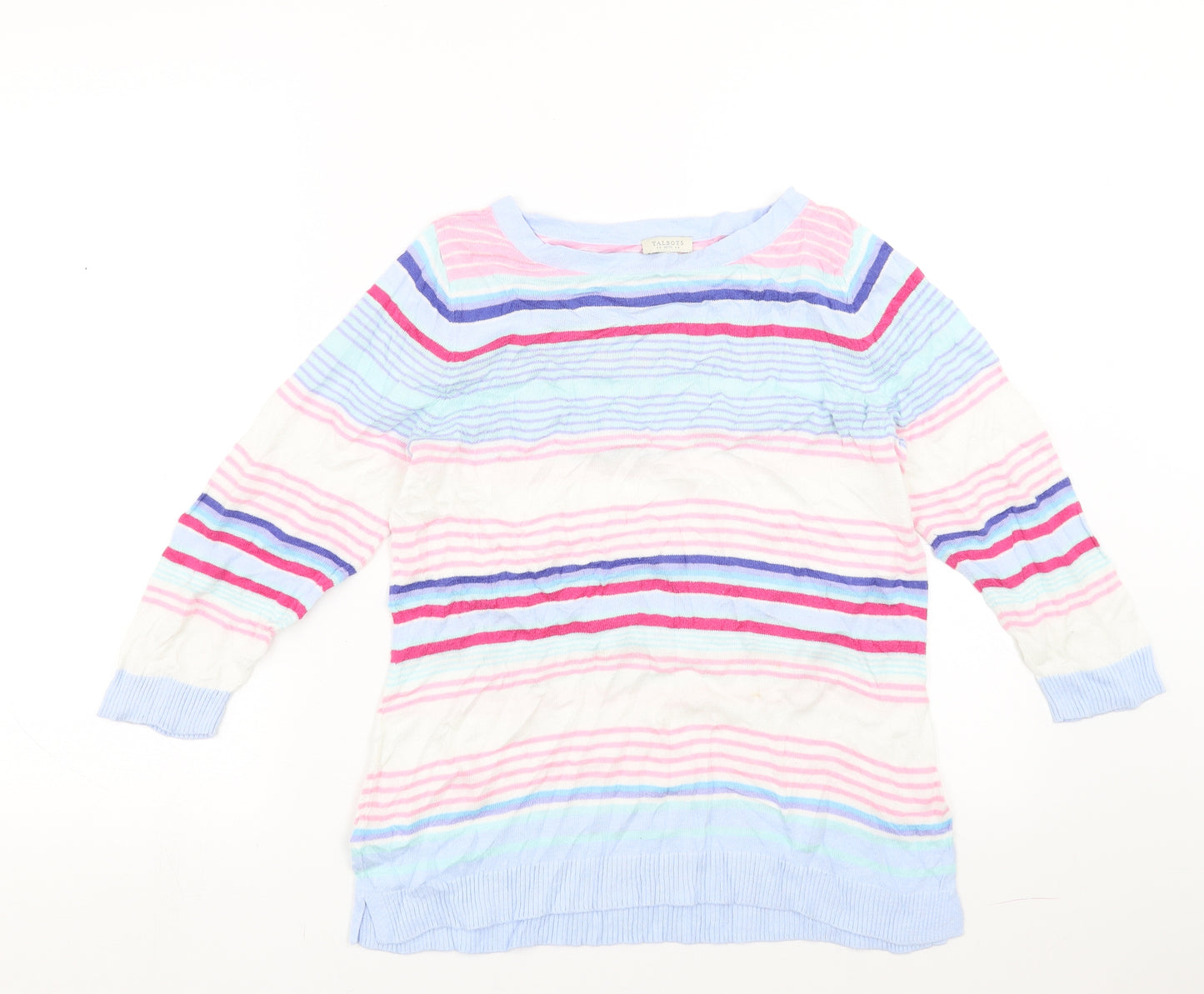 Talbots Womens Multicoloured Striped  Pullover Jumper Size S