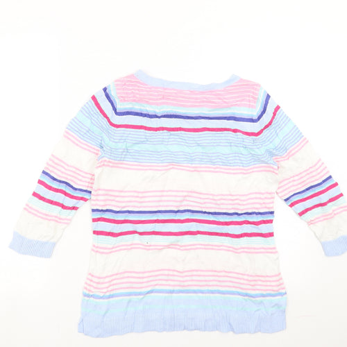 Talbots Womens Multicoloured Striped  Pullover Jumper Size S