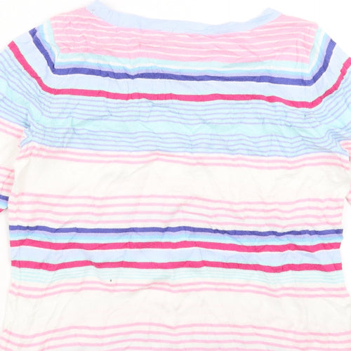 Talbots Womens Multicoloured Striped  Pullover Jumper Size S