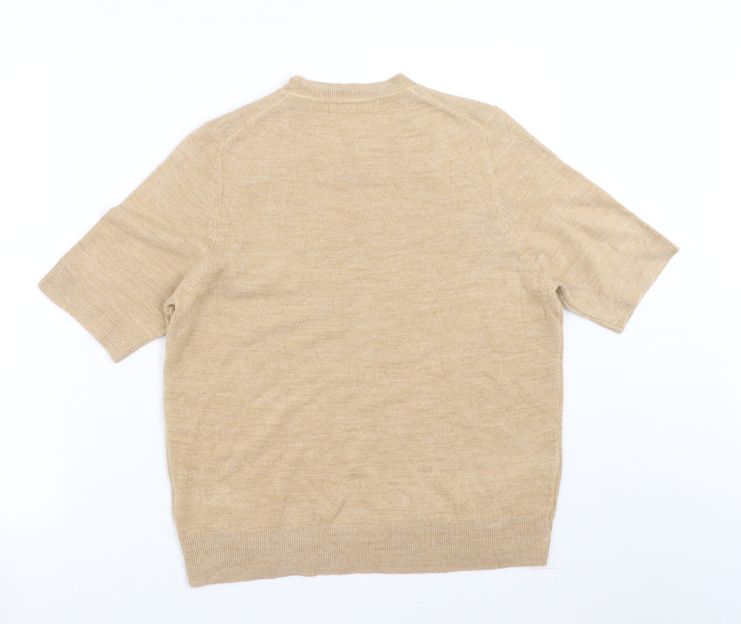 Marks and Spencer Womens Beige   Pullover Jumper Size 14