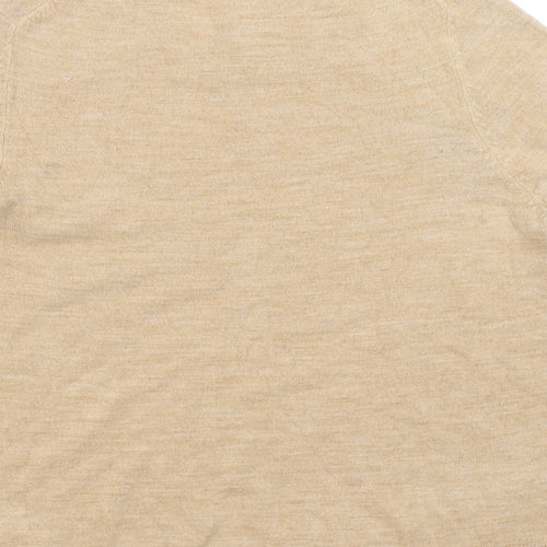 Marks and Spencer Womens Beige   Pullover Jumper Size 14