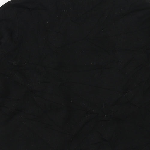 Envy Us Womens Black   Cardigan Jumper Size L  - jumper with over cardigan detail