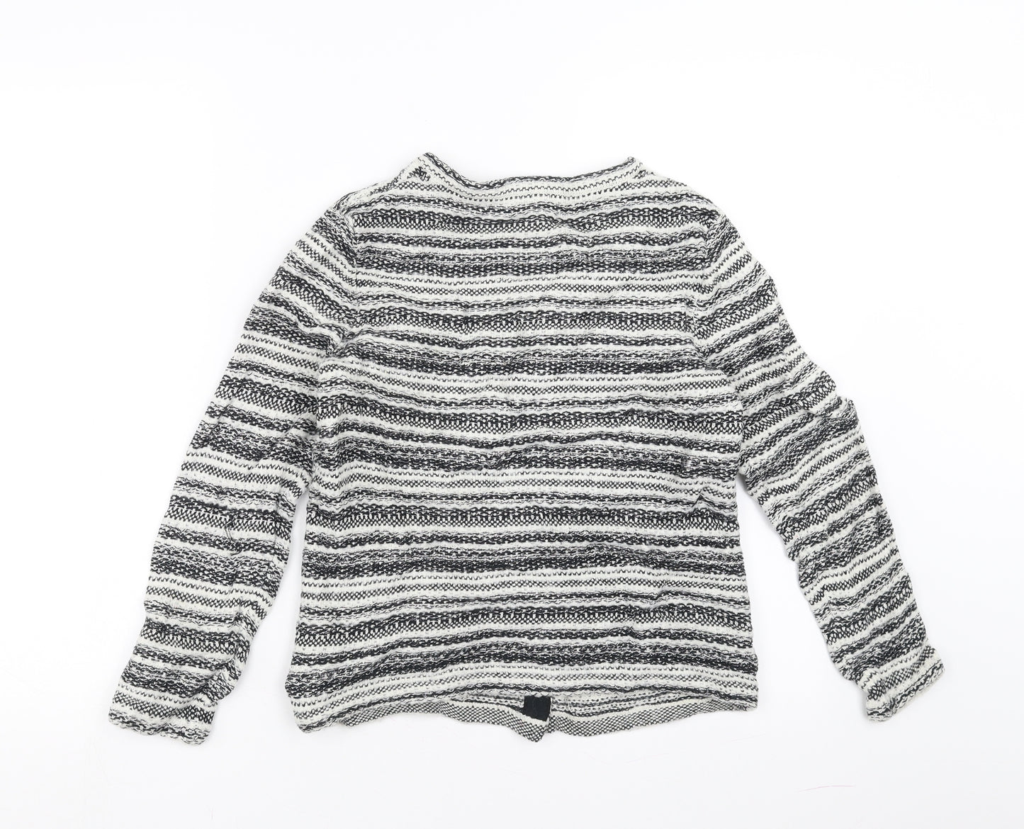 Monsoon Womens Black Striped  Cardigan Jumper Size S