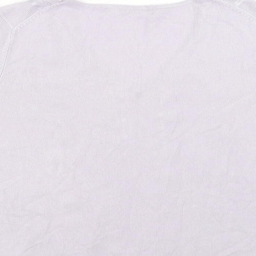 Marks and Spencer Womens Purple   Pullover Jumper Size 14  - beaded