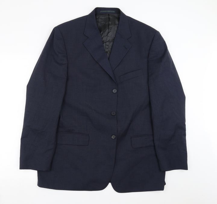 James Barry Mens Blue   Jacket Suit Jacket Size 44
