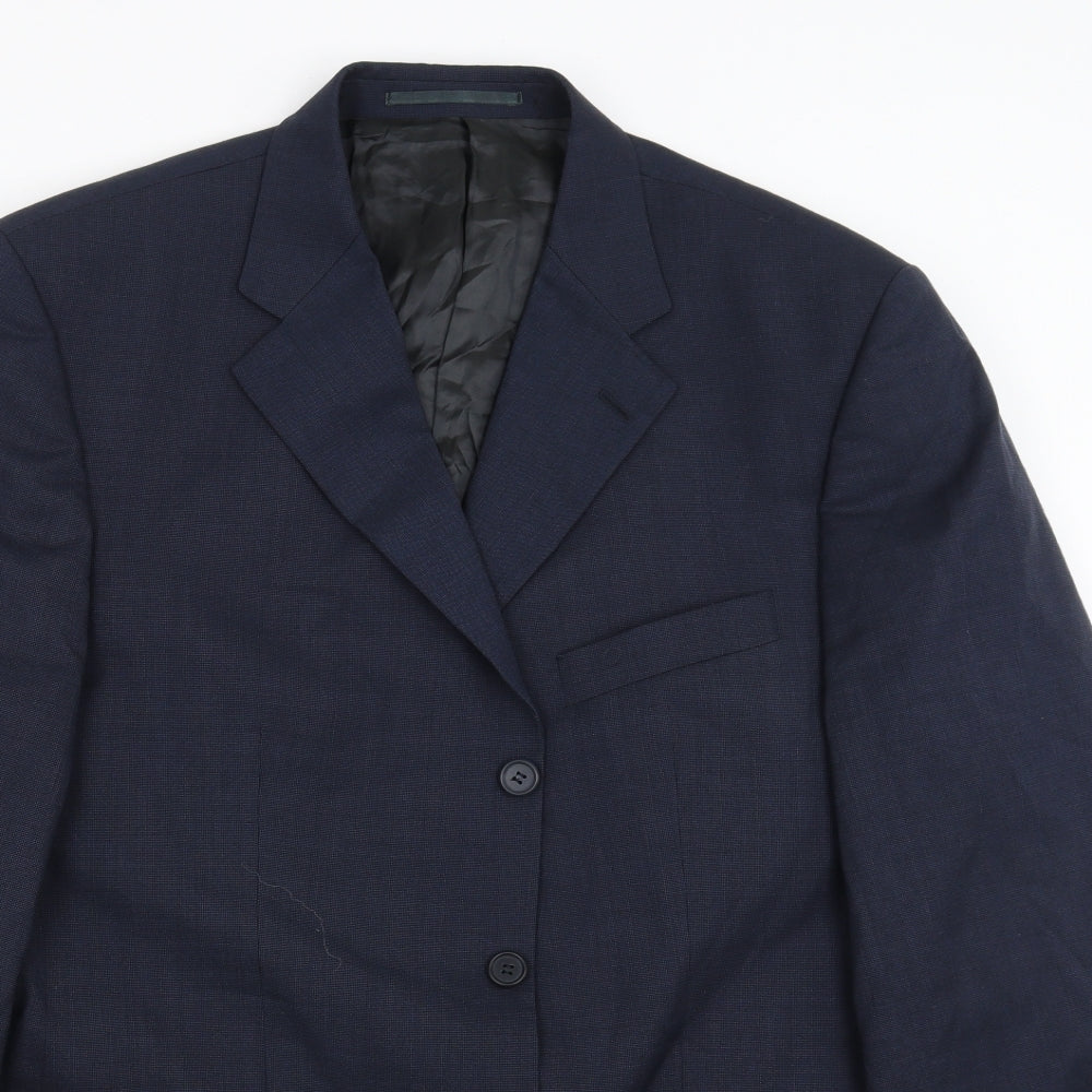 James Barry Mens Blue   Jacket Suit Jacket Size 44