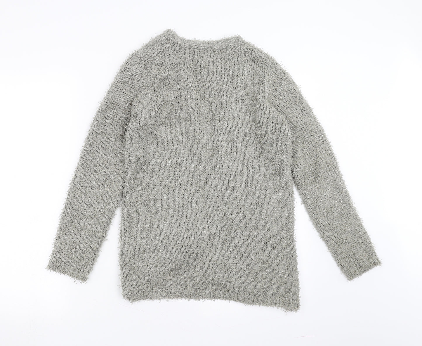 NEXT Womens Grey   Cardigan Jumper Size S  - green/grey