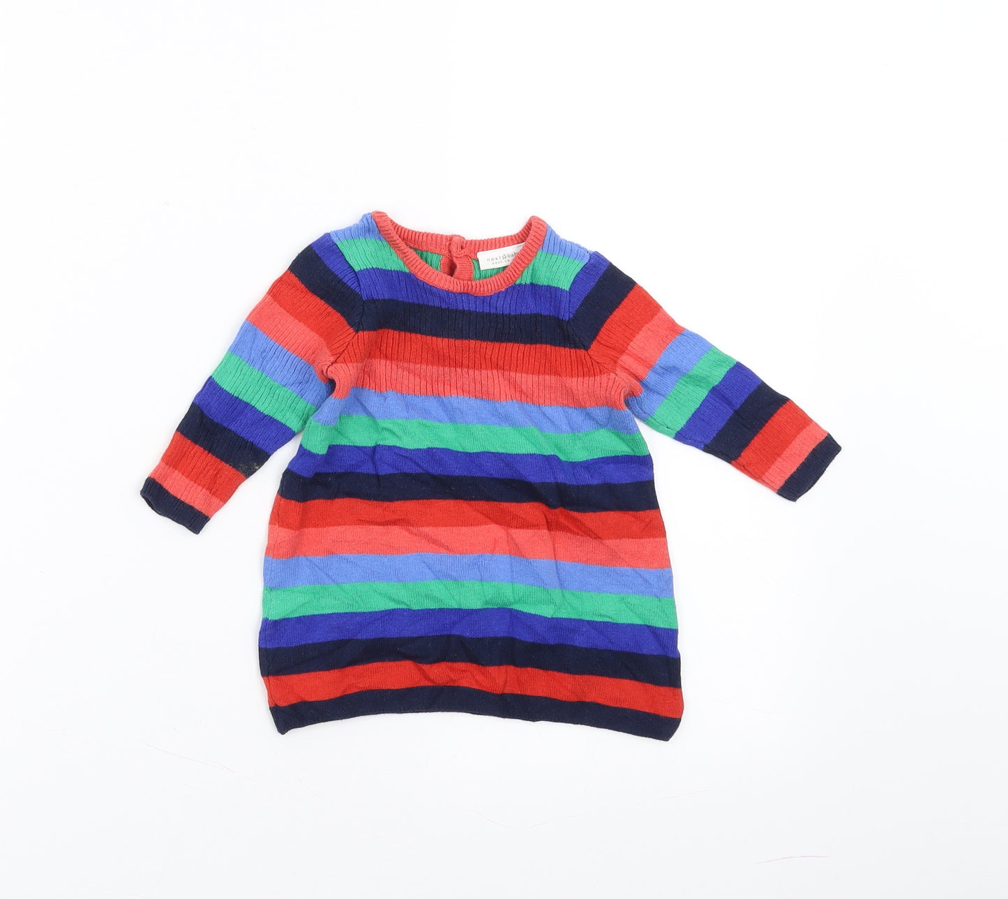 NEXT Girls Multicoloured Striped  Pullover Jumper Size 3-6 Months