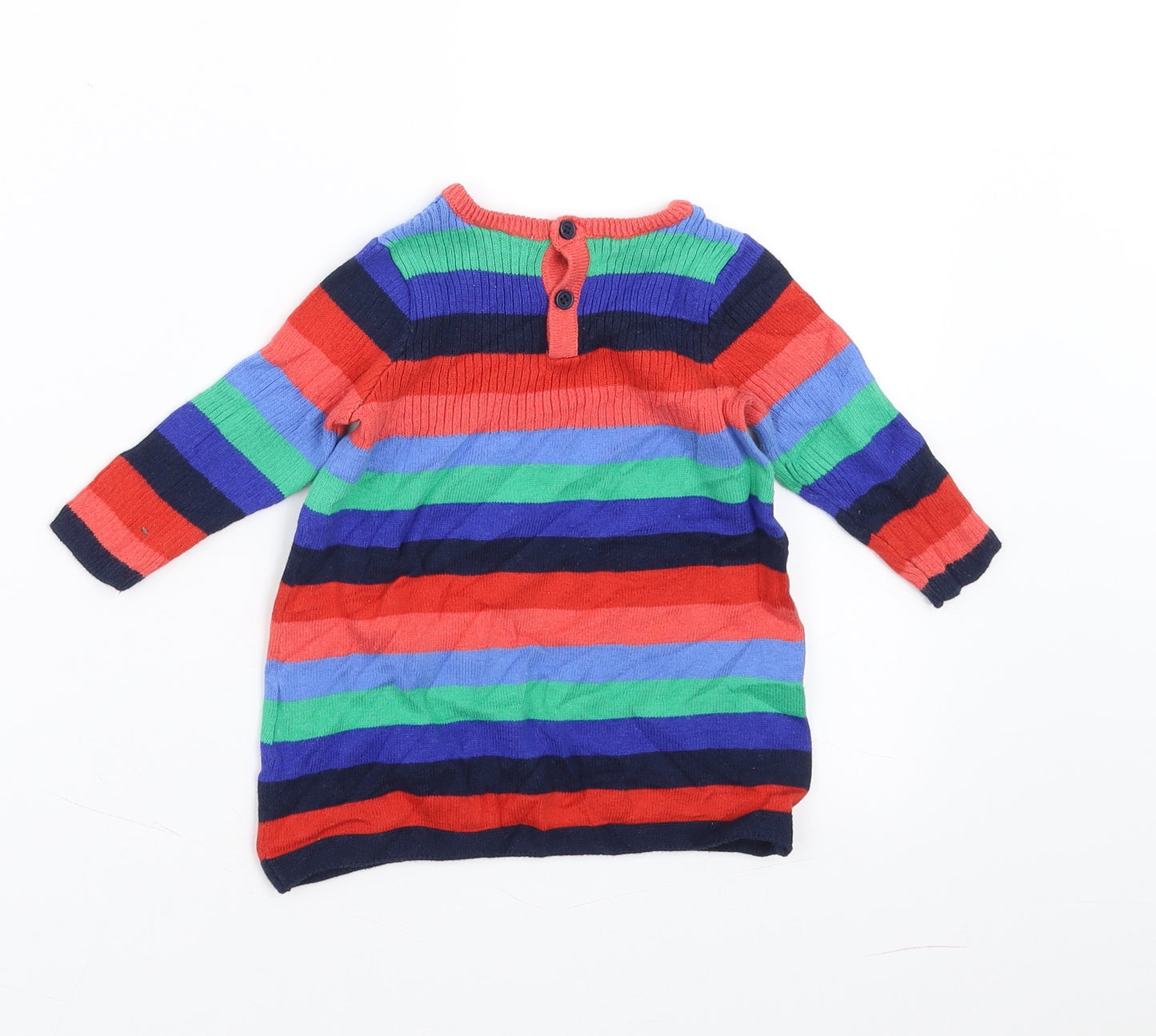 NEXT Girls Multicoloured Striped  Pullover Jumper Size 3-6 Months