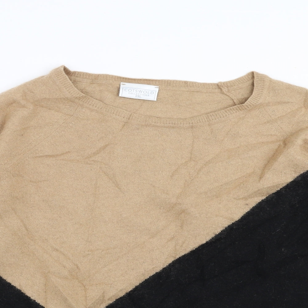 Cotswold Womens Beige   Pullover Jumper Size 2XL