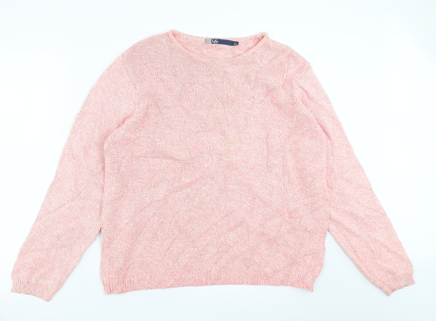 ISLE Womens Pink   Pullover Jumper Size L