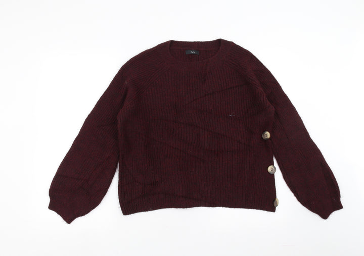 M&Co Womens Purple Pullover Jumper Size 12