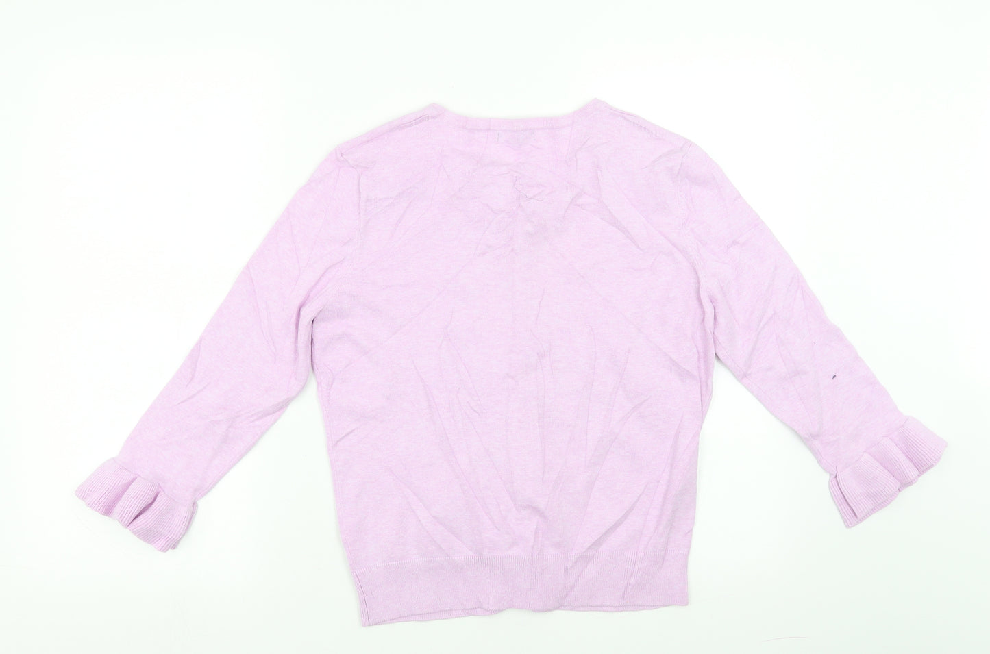 M&Co Womens Purple   Cardigan Jumper Size 12