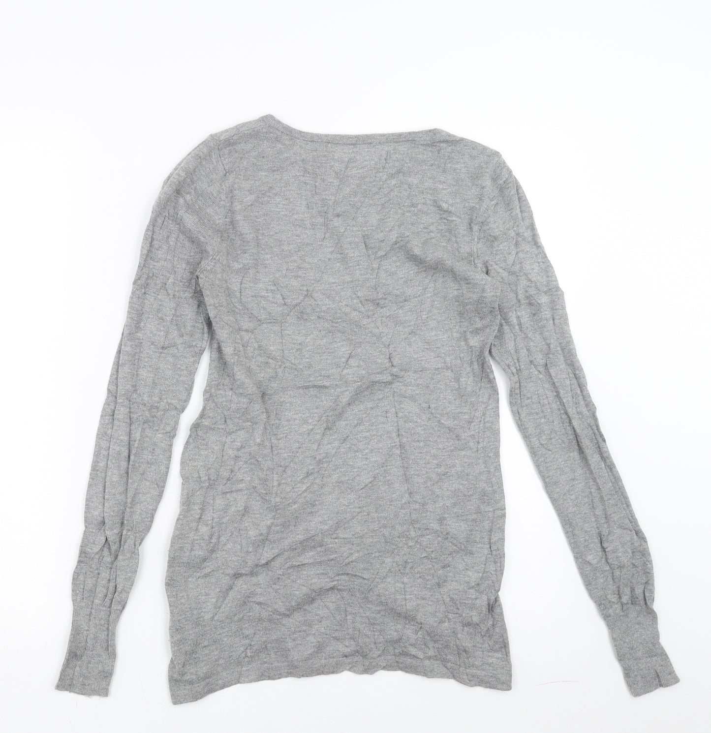 NEXT Womens Grey   Pullover Jumper Size 6  - Twist front