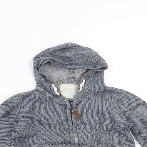 NEXT Boys Blue Geometric  Full Zip Jumper Size 18-24 Months  - hooded