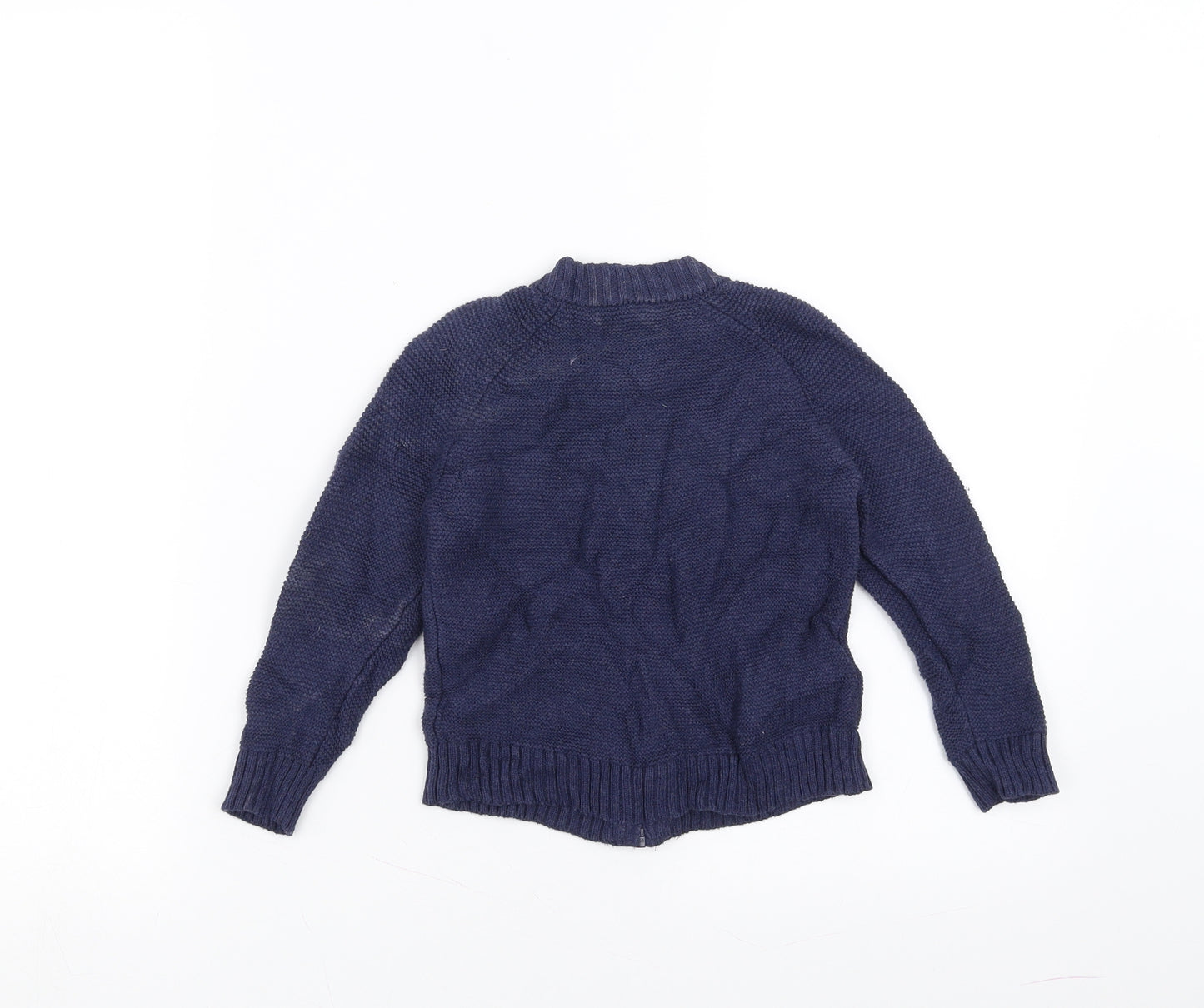 Mini Club Boys Blue  Knit Full Zip Jumper Size 18-24 Months
