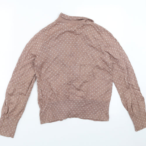 Boden Womens Brown Polka Dot  Cardigan Jumper Size 10