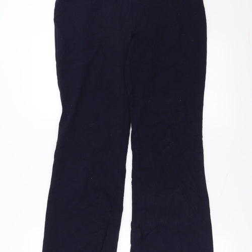 Marks and Spencer Womens Blue   Trousers  Size 10 L28 in - bootleg