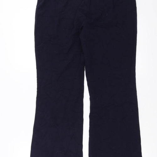 Marks and Spencer Womens Blue   Trousers  Size 10 L28 in - bootleg