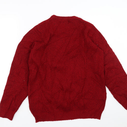 Marks and Spencer Mens Red   Pullover Jumper Size S