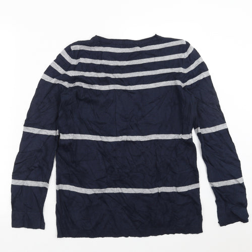 Betty Barclay Womens Blue Striped  Pullover Jumper Size 12
