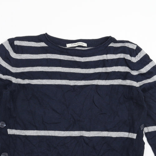 Betty Barclay Womens Blue Striped  Pullover Jumper Size 12