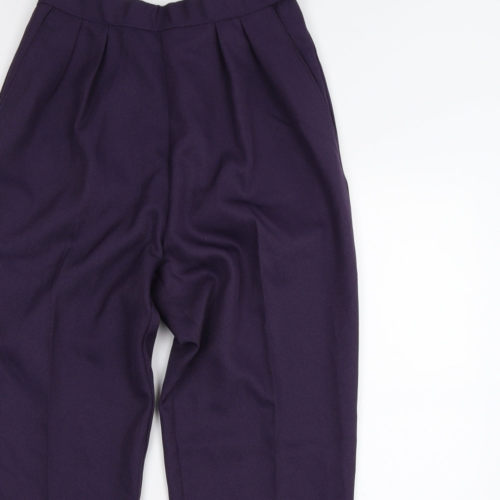 Slimtru Womens Purple   Trousers  Size 12 L26 in