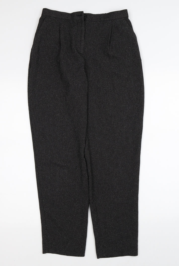 Monki Womens Grey Trousers Size 8 L28 in