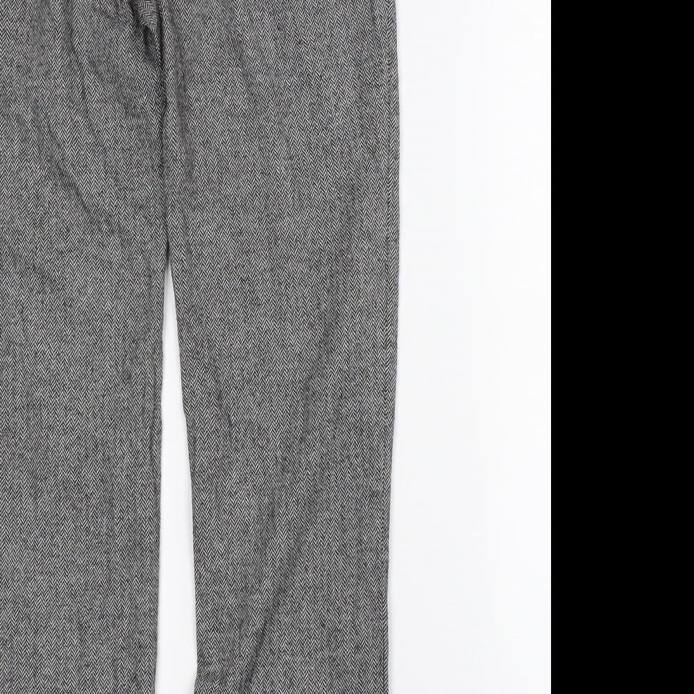 Raphaël Womens Grey    Trousers Size 12 L27.5 in