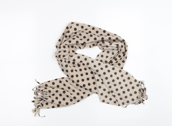 Preworn Womens Beige Polka Dot   Scarf