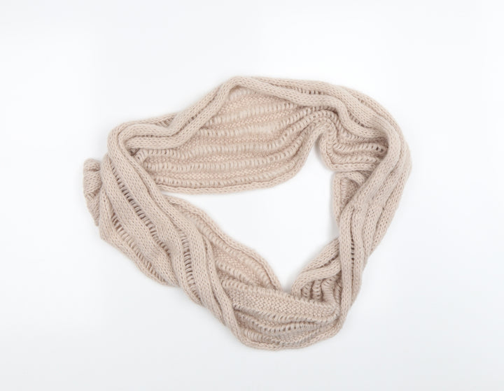 Preworn Womens Beige    Scarf   - COWL