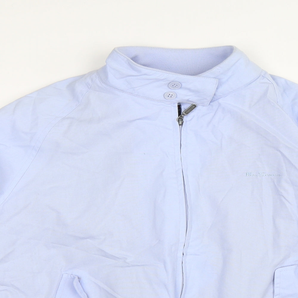 Ben Sherman Mens Blue   Bomber Jacket Jacket Size XL