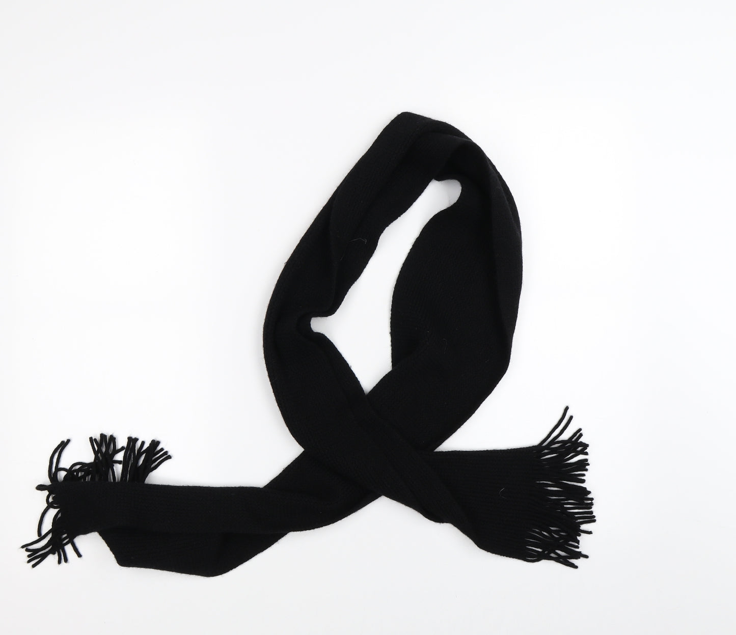 Preworn Unisex Black   Scarf
