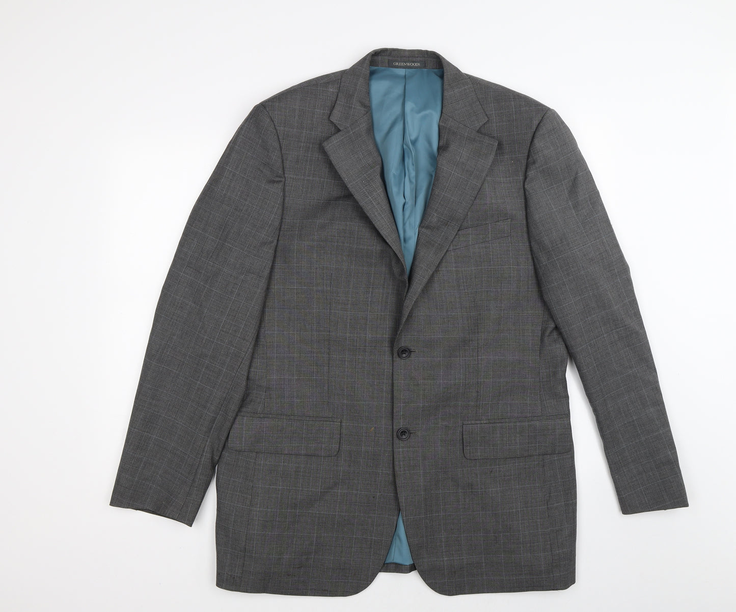 GREENWOODS Mens Grey   Jacket Suit Jacket Size 40
