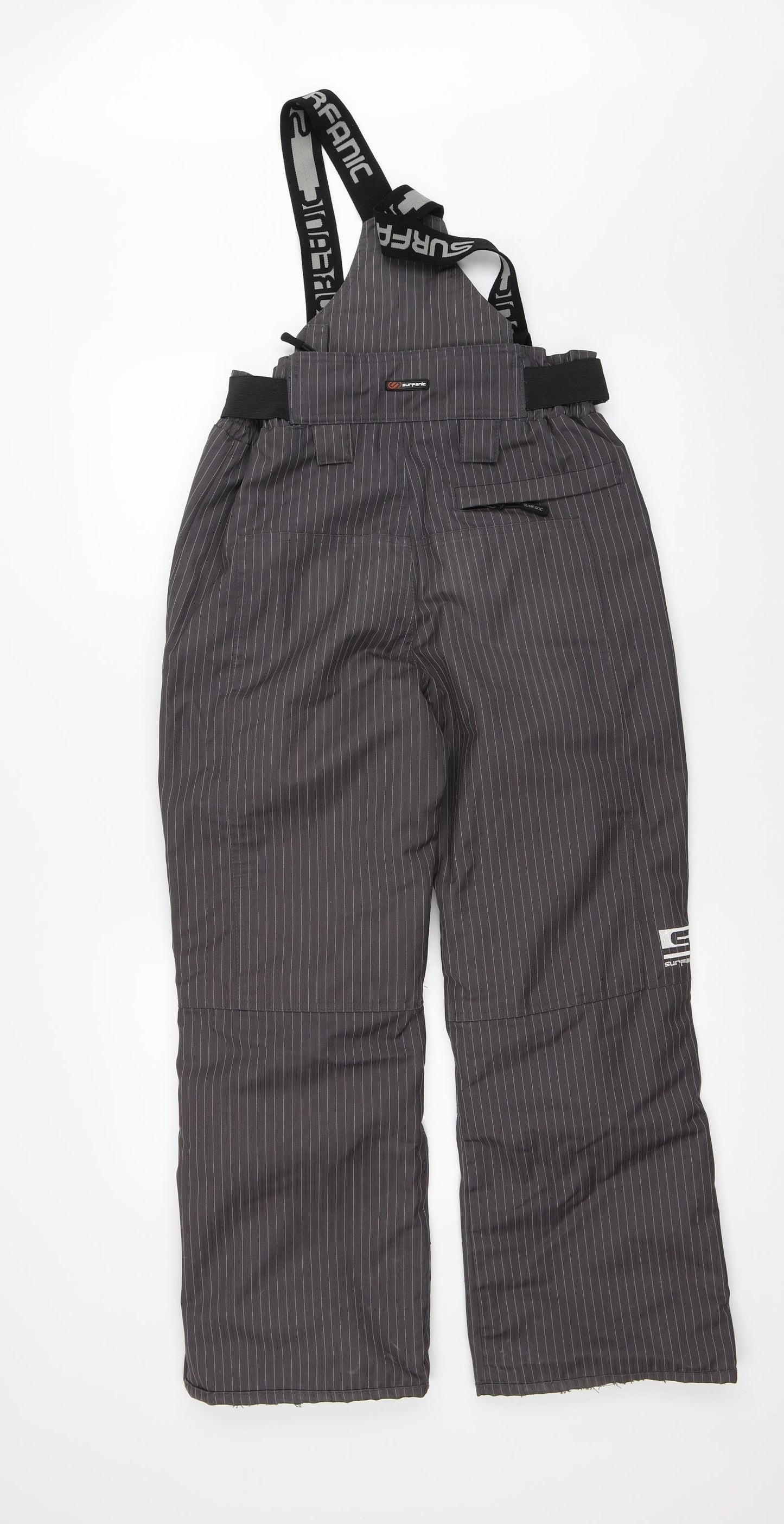Surfanic Mens Brown Striped  Rain Trousers Trousers Size S L26 in - Salopettes
