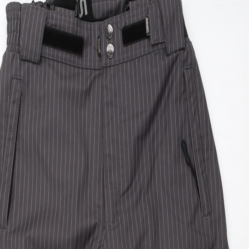 Surfanic Mens Brown Striped  Rain Trousers Trousers Size S L26 in - Salopettes