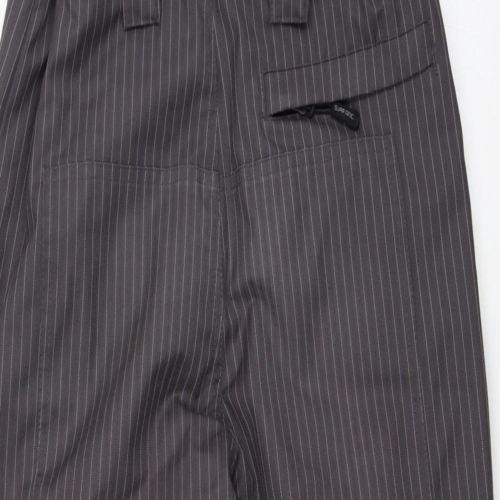Surfanic Mens Brown Striped  Rain Trousers Trousers Size S L26 in - Salopettes