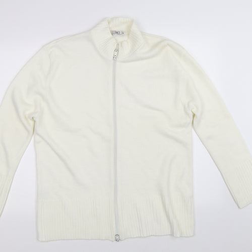 Glance Womens Ivory   Cardigan Jumper Size L