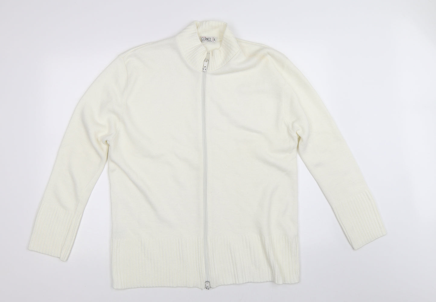 Glance Womens Ivory   Cardigan Jumper Size L
