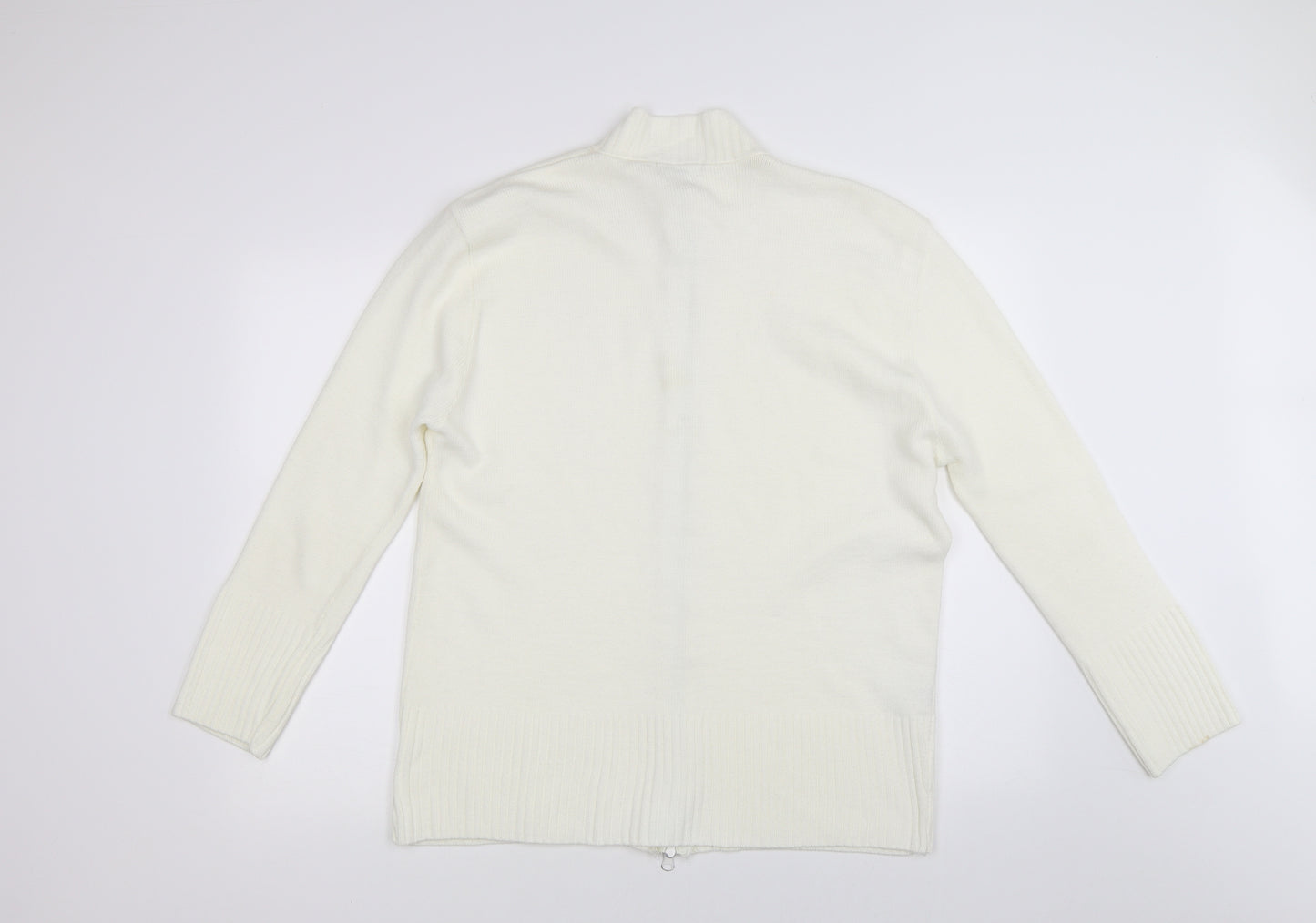 Glance Womens Ivory   Cardigan Jumper Size L