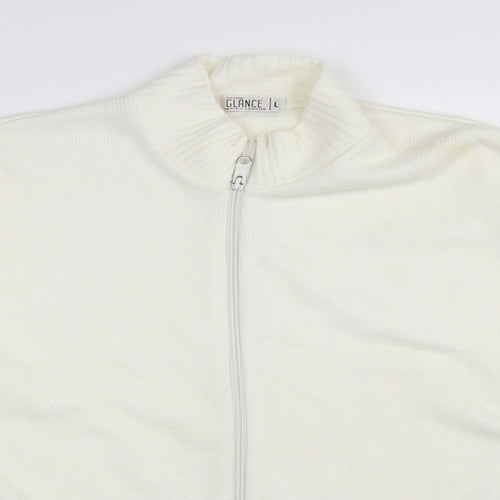 Glance Womens Ivory   Cardigan Jumper Size L