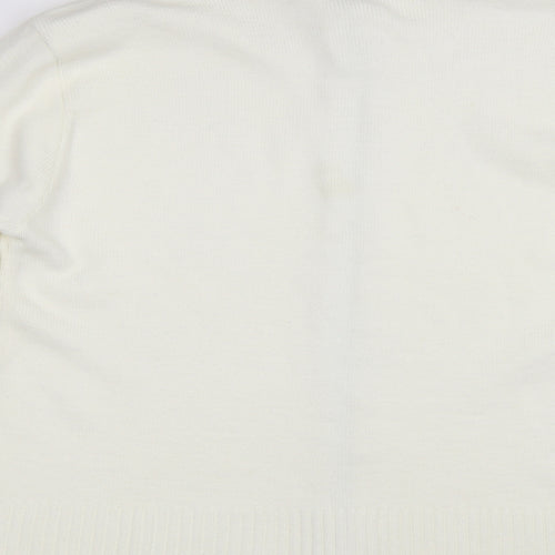 Glance Womens Ivory   Cardigan Jumper Size L
