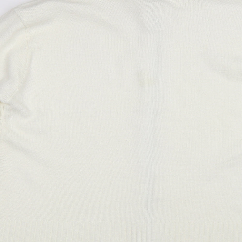 Glance Womens Ivory   Cardigan Jumper Size L