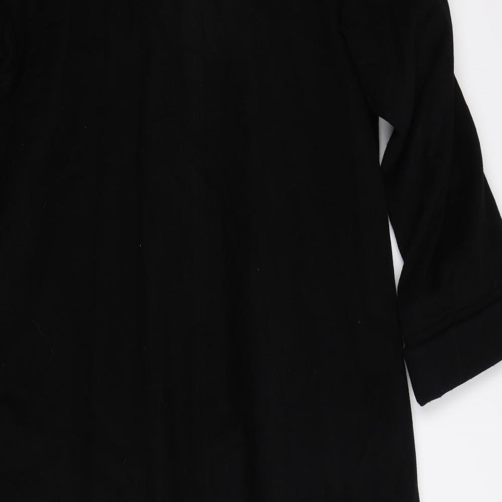 Marks and Spencer Womens Black   Overcoat Coat Size 14