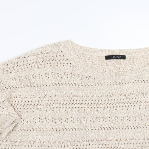M&Co Womens Beige   Pullover Jumper Size 14