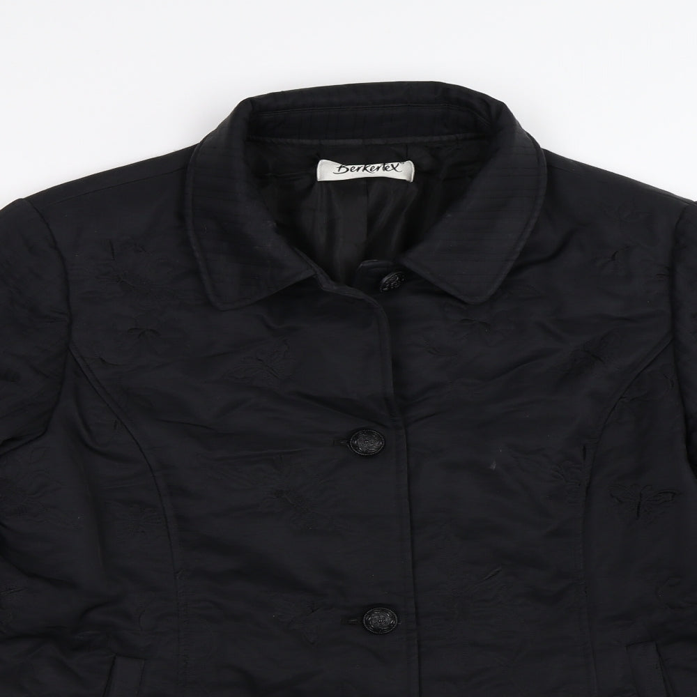Berkertex Womens Black   Anorak Coat Size 14