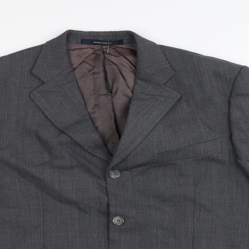 British Tailor Mens Grey   Jacket Suit Jacket Size 42