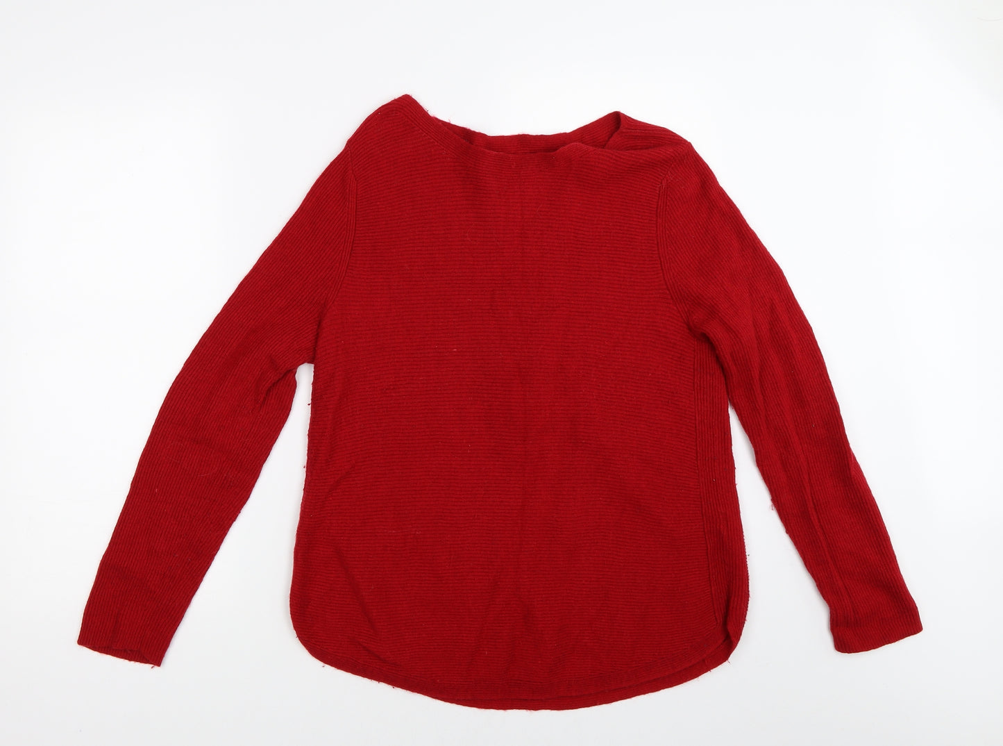John Lewis Womens Red   Pullover Jumper Size 12