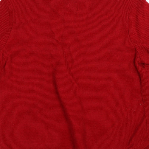 John Lewis Womens Red   Pullover Jumper Size 12